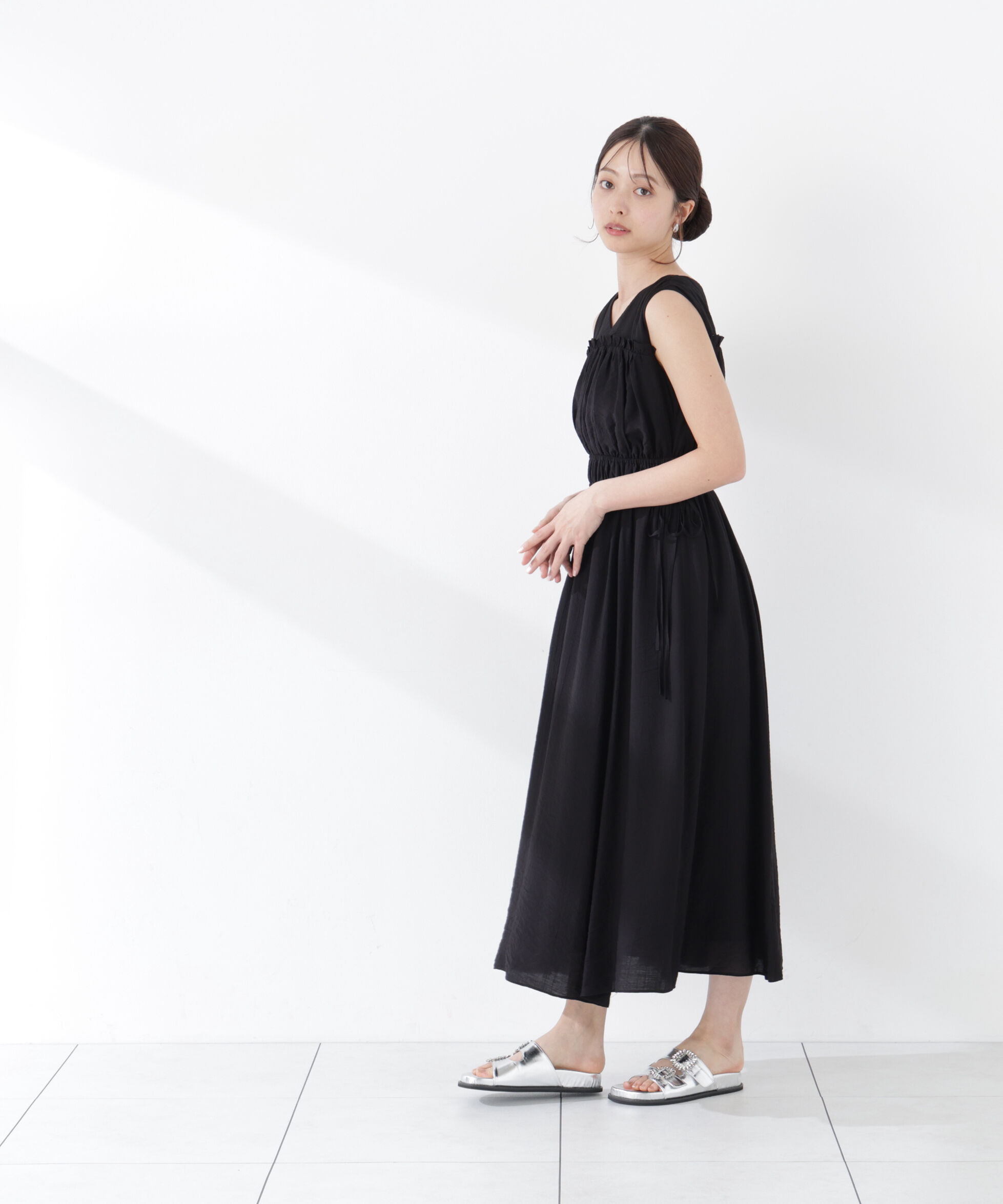 PROPORTION BODY DRESSING「ウエストリボンギャザーワンピース」|ワンピース|