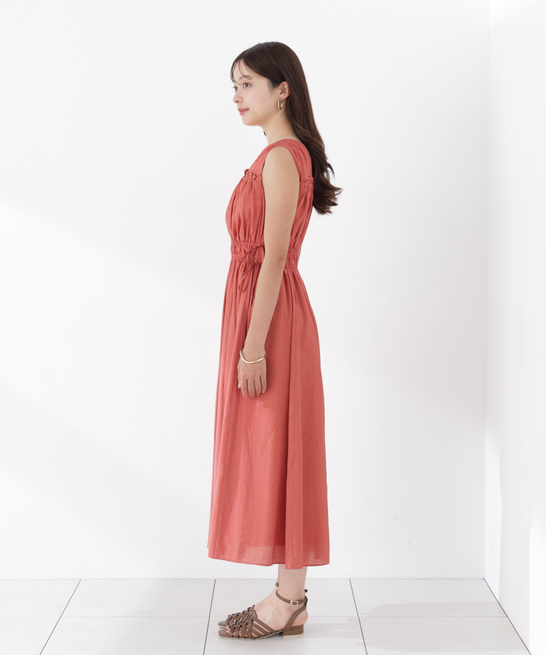 PROPORTION BODY DRESSING「ウエストリボンギャザーワンピース」|ワンピース|
