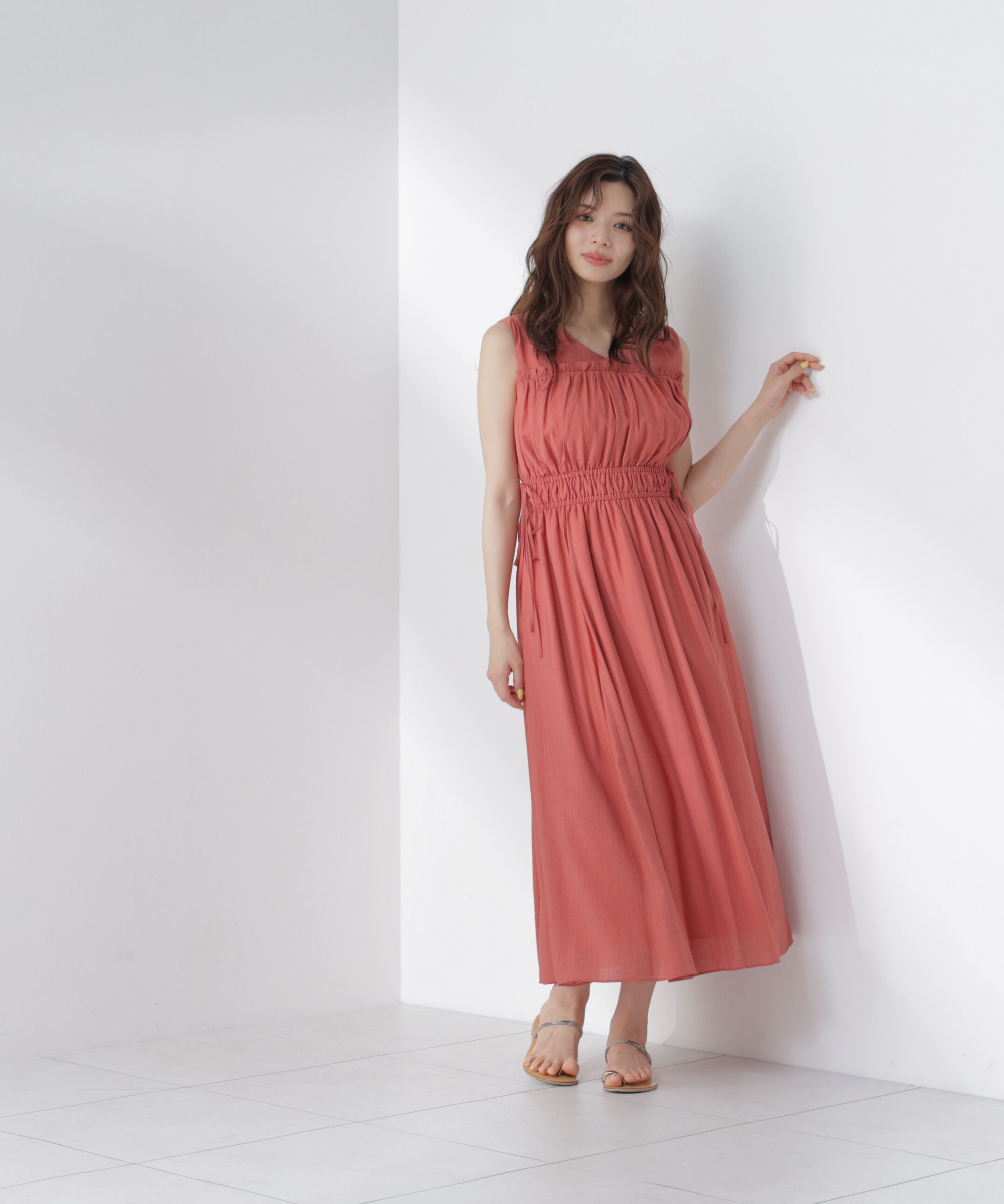PROPORTION BODY DRESSING「ウエストリボンギャザーワンピース」|ワンピース|