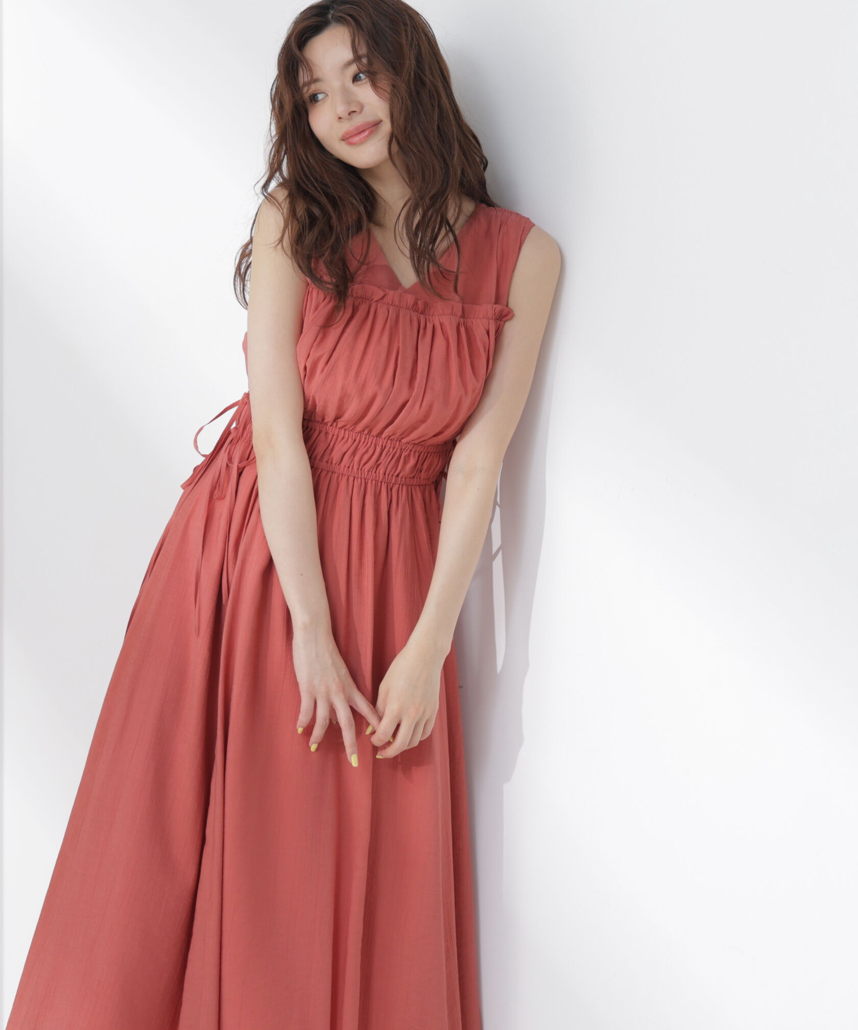 PROPORTION BODY DRESSING「ウエストリボンギャザーワンピース」|ワンピース|