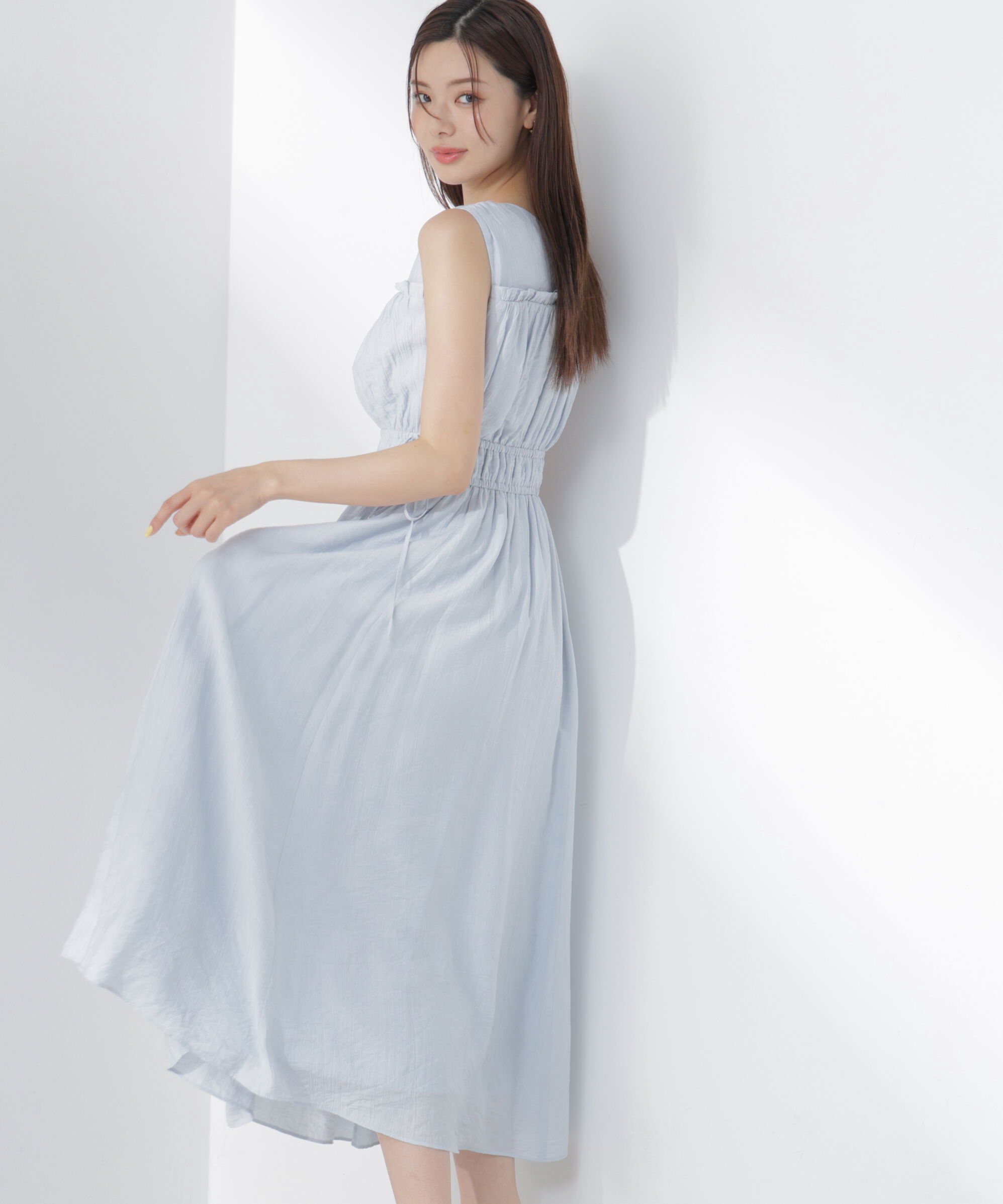 PROPORTION BODY DRESSING「ウエストリボンギャザーワンピース」|ワンピース|