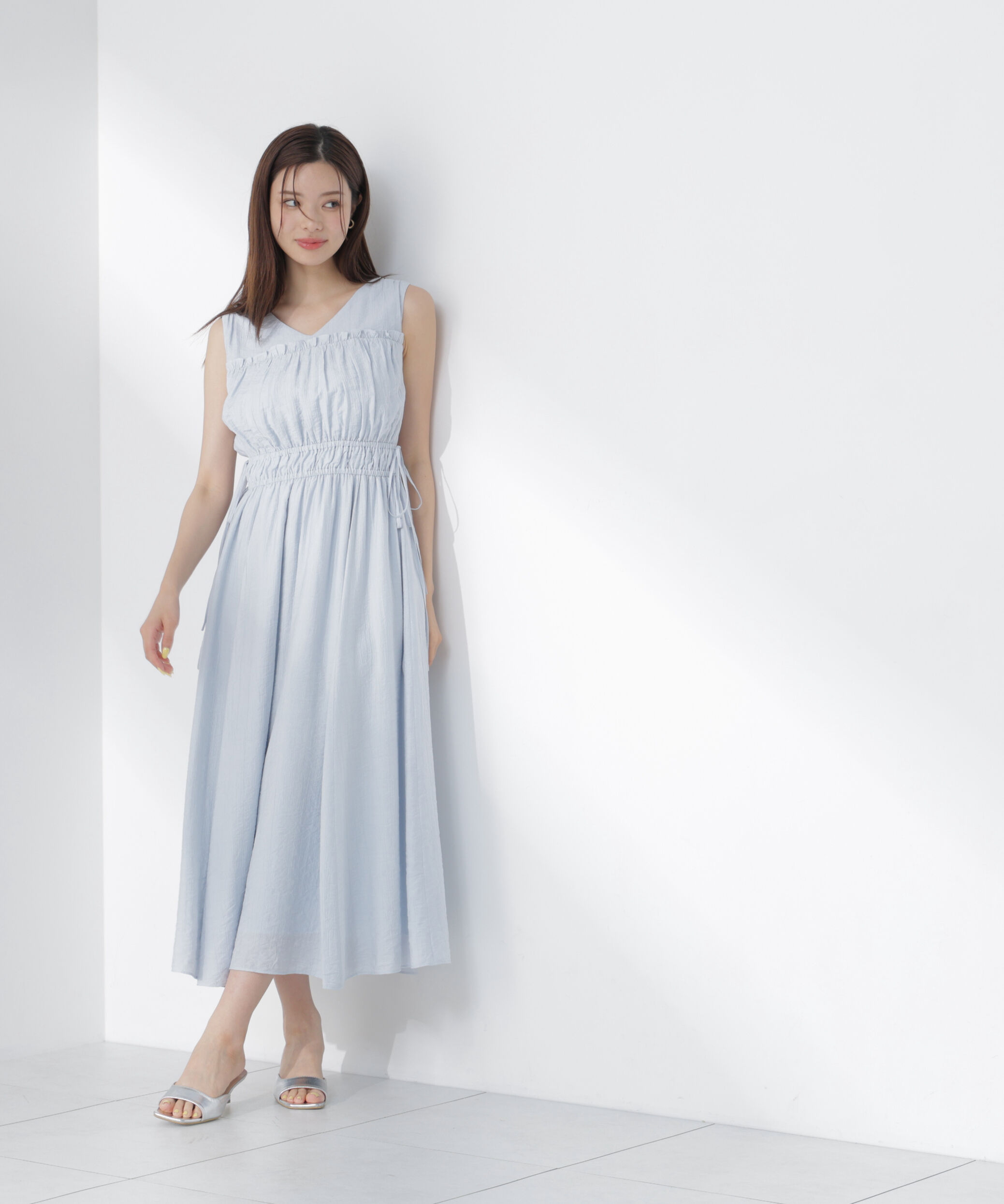 PROPORTION BODY DRESSING「ウエストリボンギャザーワンピース」|ワンピース|