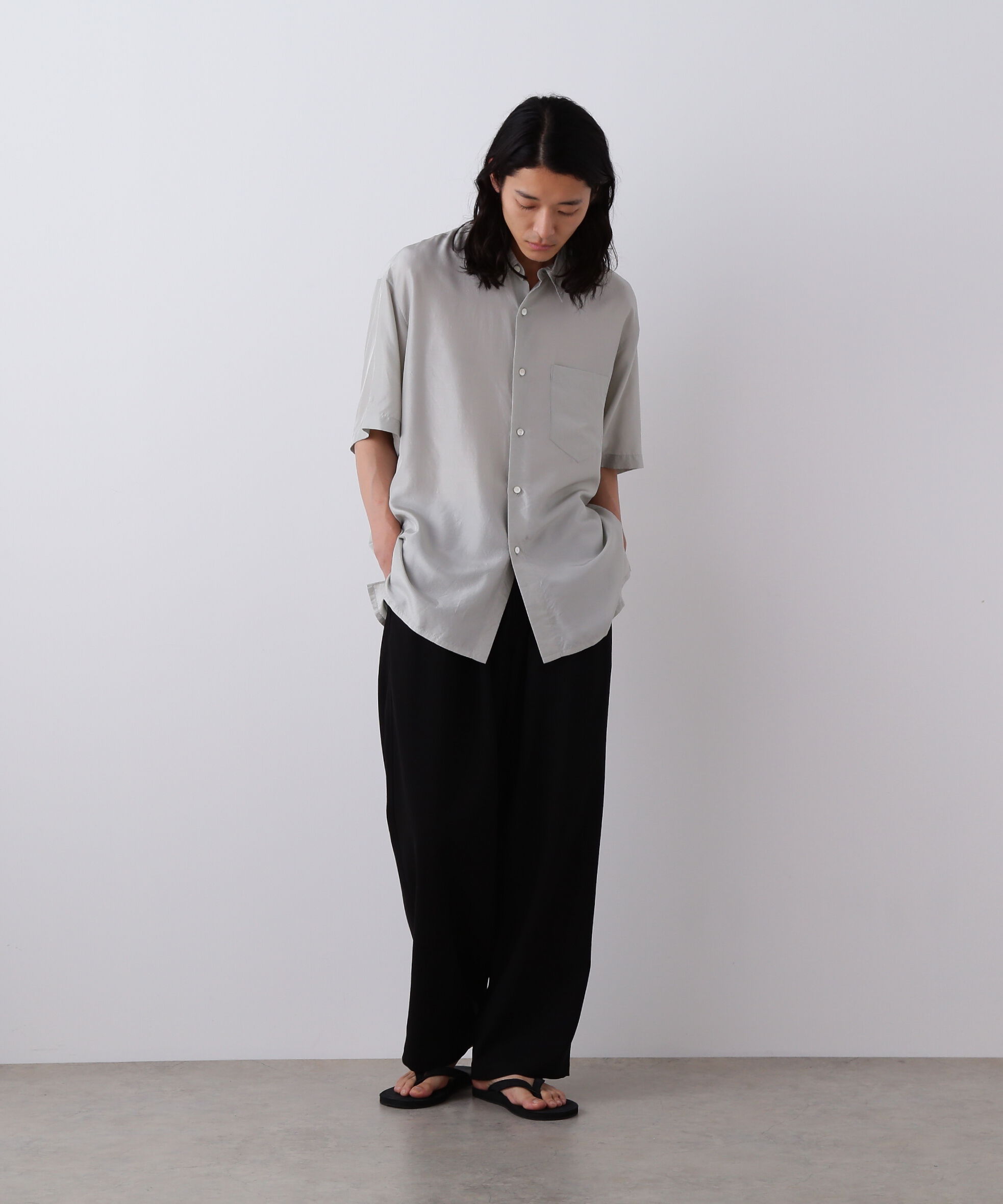 YLEVE 「YLEVE / SILK HABUTAE SHIRT」|シャツ・ブラウス|