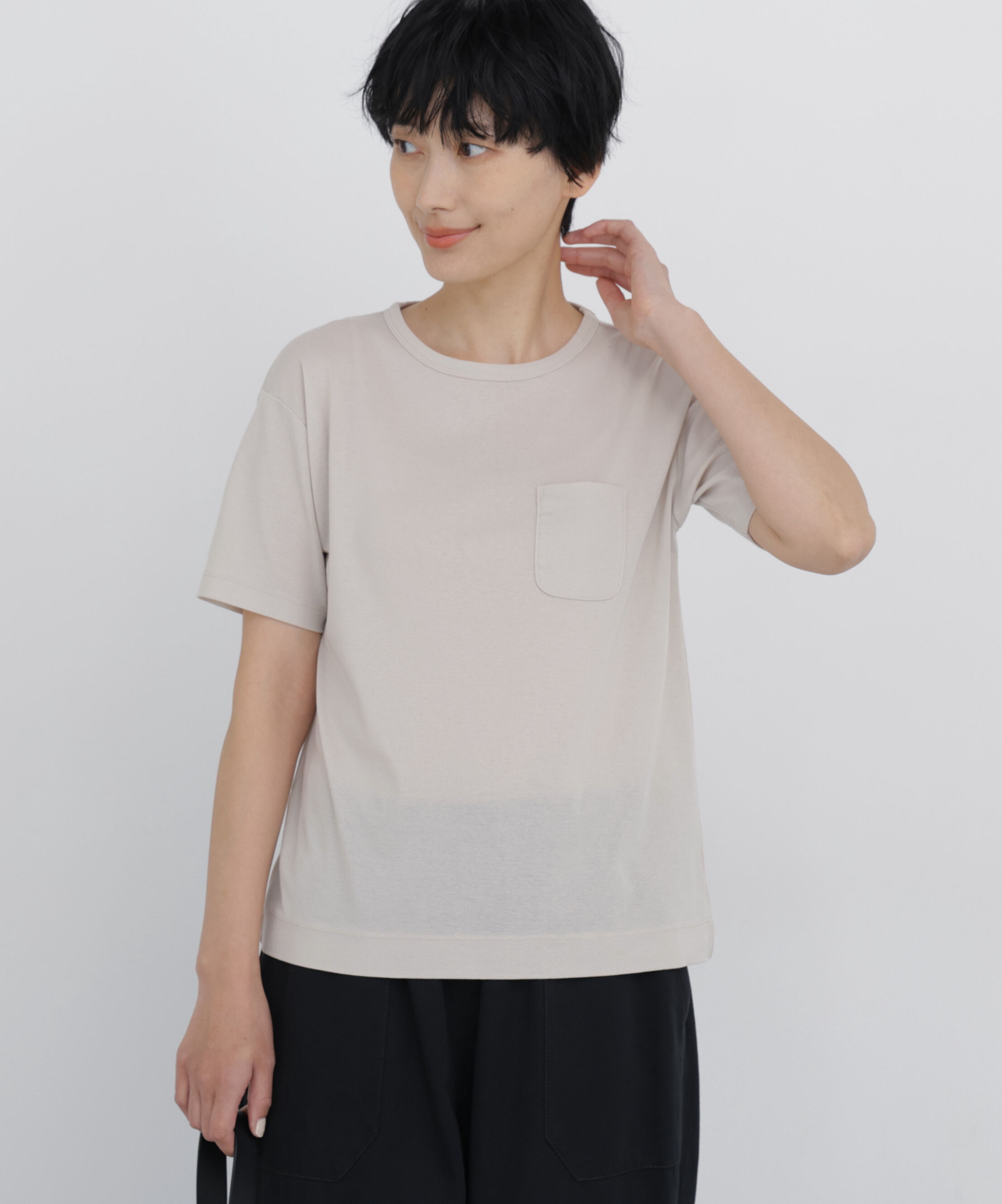  「◆《清涼素材 / 接触冷感 / 吸水速乾》 コンパクトポケットＴシャツ」|Tシャツ・カットソー|