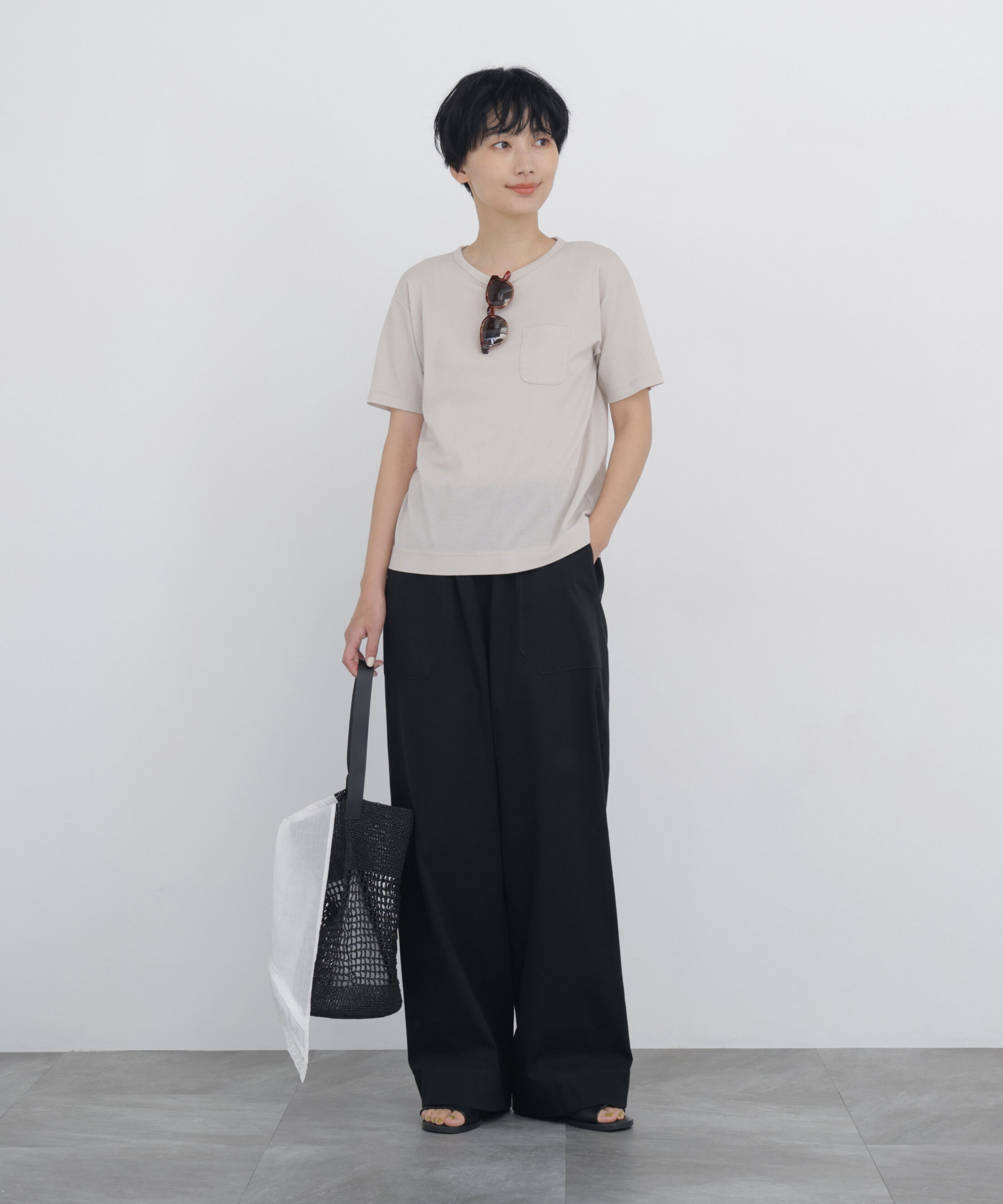  「◆《清涼素材 / 接触冷感 / 吸水速乾》 コンパクトポケットＴシャツ」|Tシャツ・カットソー|
