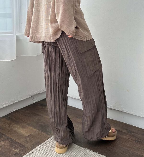 Doux archives「ワッシャーサテンパラシュートパンツ」|その他|