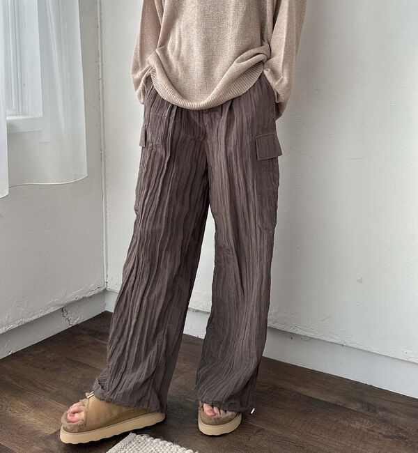 Doux archives「ワッシャーサテンパラシュートパンツ」|その他|