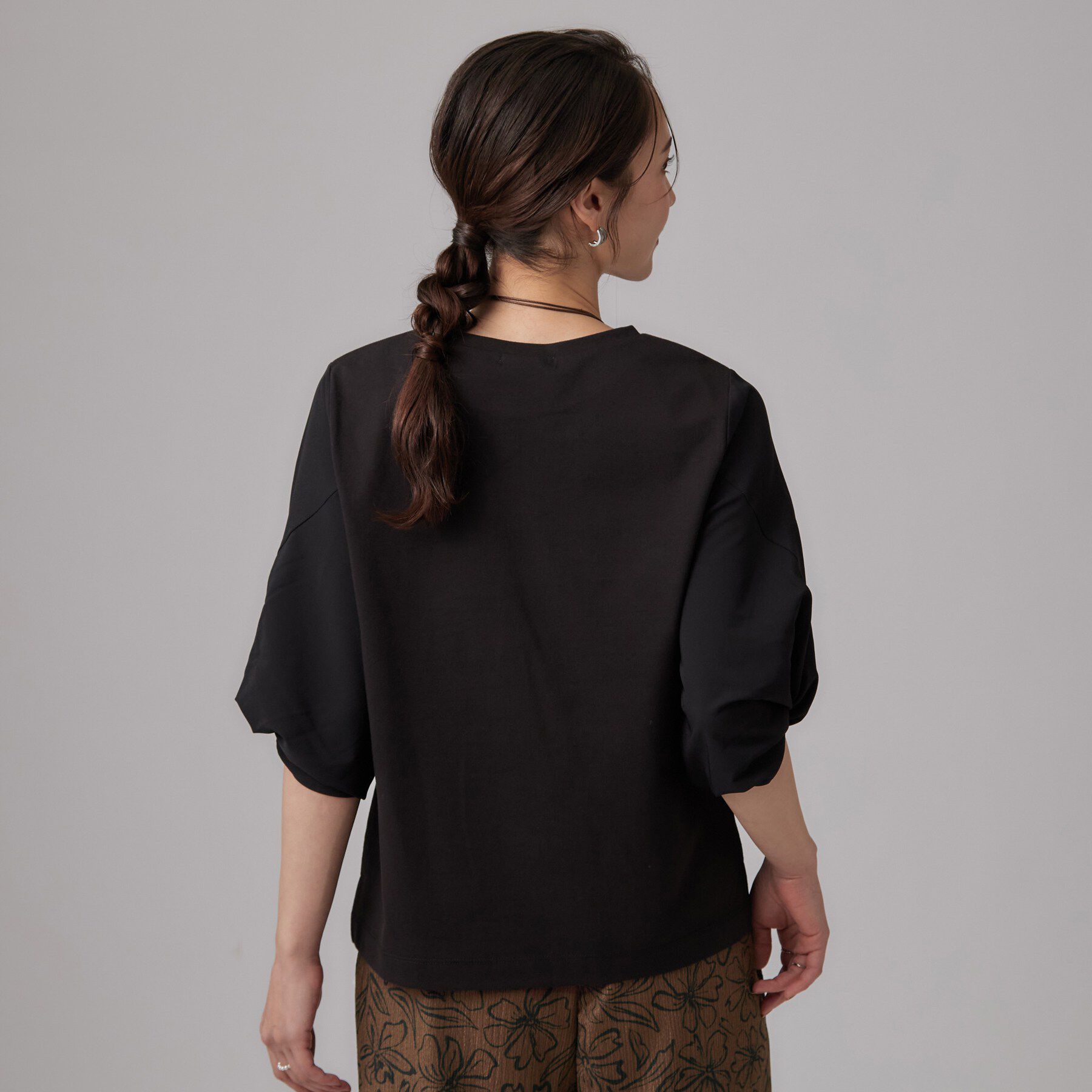 SHOO･LA･RUE「ON・OFF大活躍ツイストスリーブトップス」|Tシャツ・カットソー|