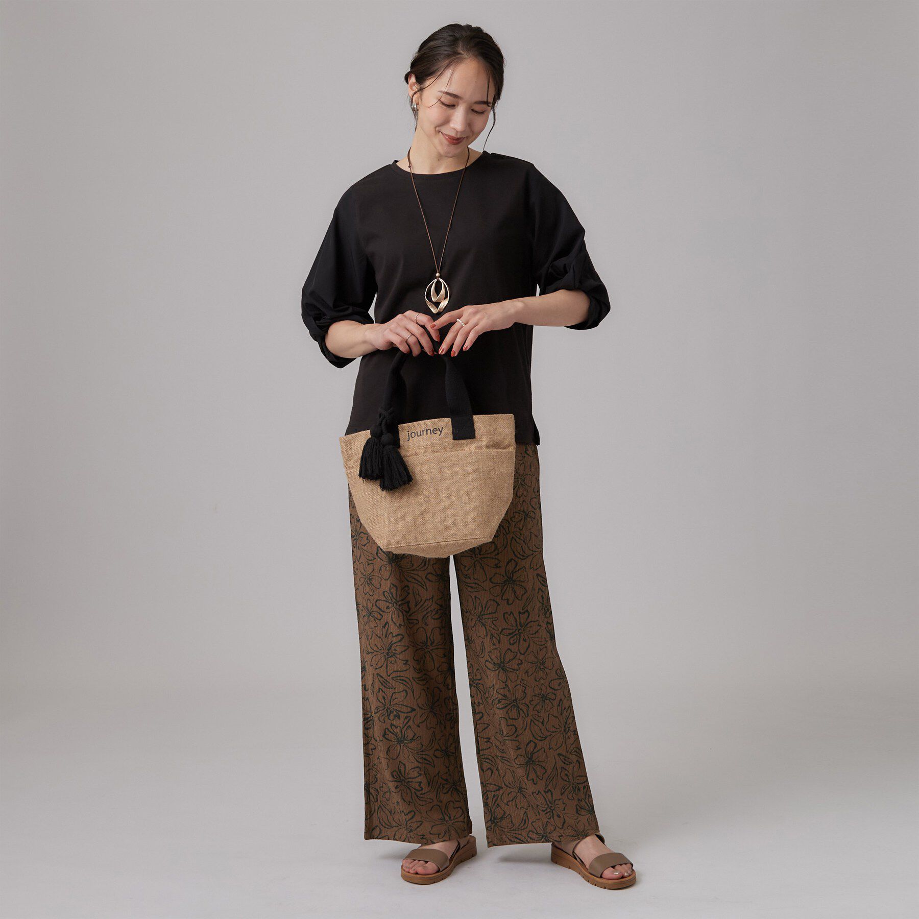 SHOO･LA･RUE「ON・OFF大活躍ツイストスリーブトップス」|Tシャツ・カットソー|
