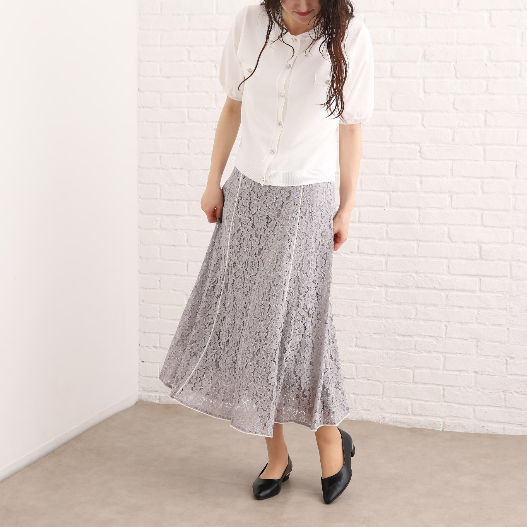 ESPERANZA「《定番》晴雨兼用クッションフラットパンプス」|パンプス|