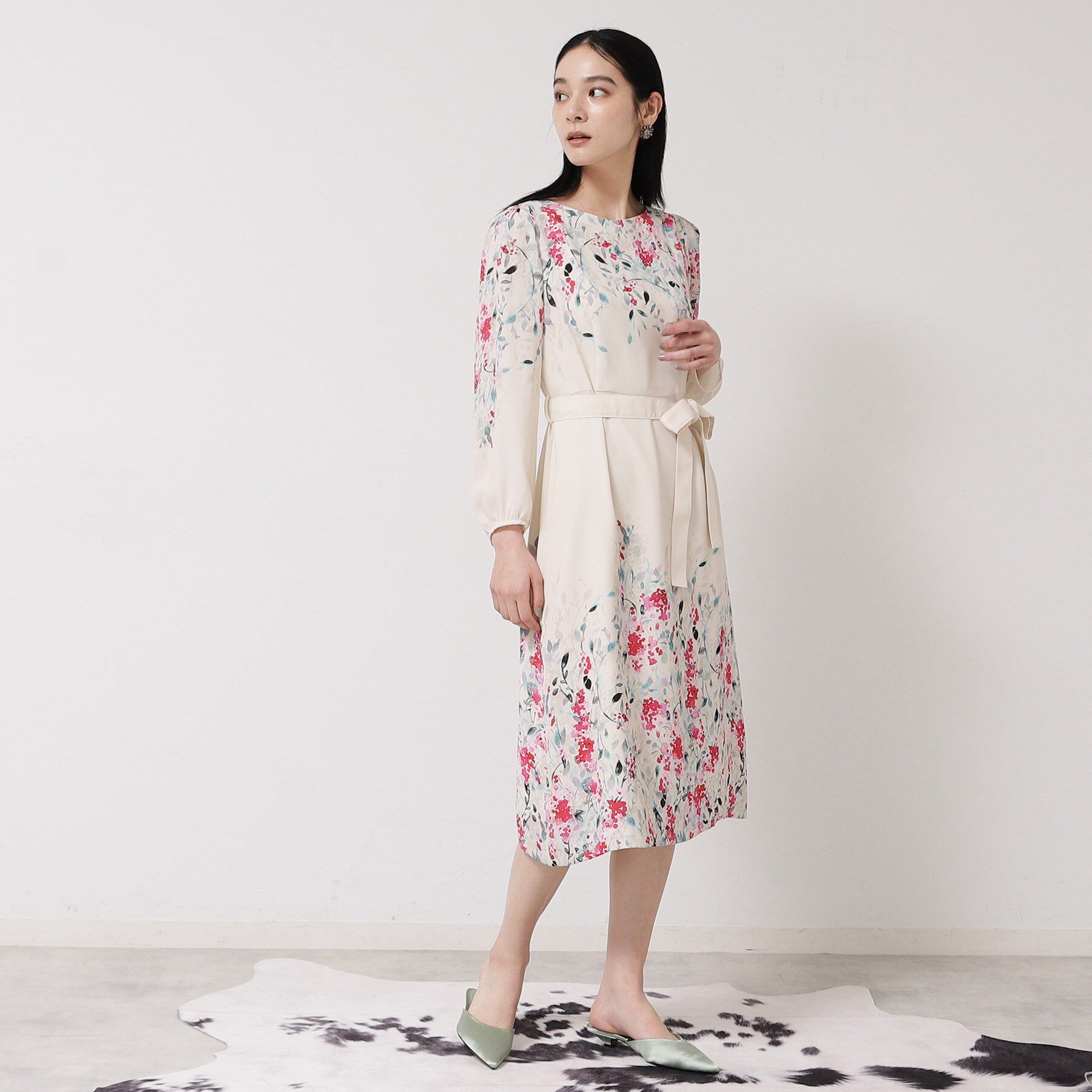 SunaUna「【&yours project】花柄ワンピース」|ワンピース|