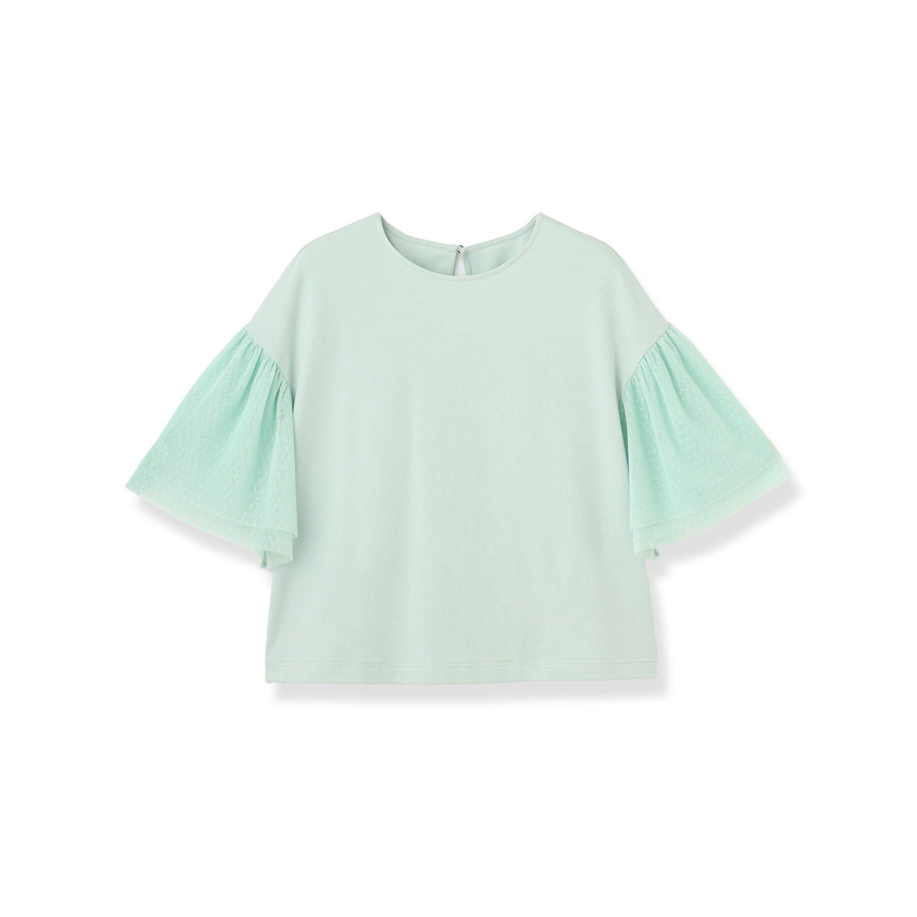 SunaUna「チュール袖カットソー」|Tシャツ・カットソー|