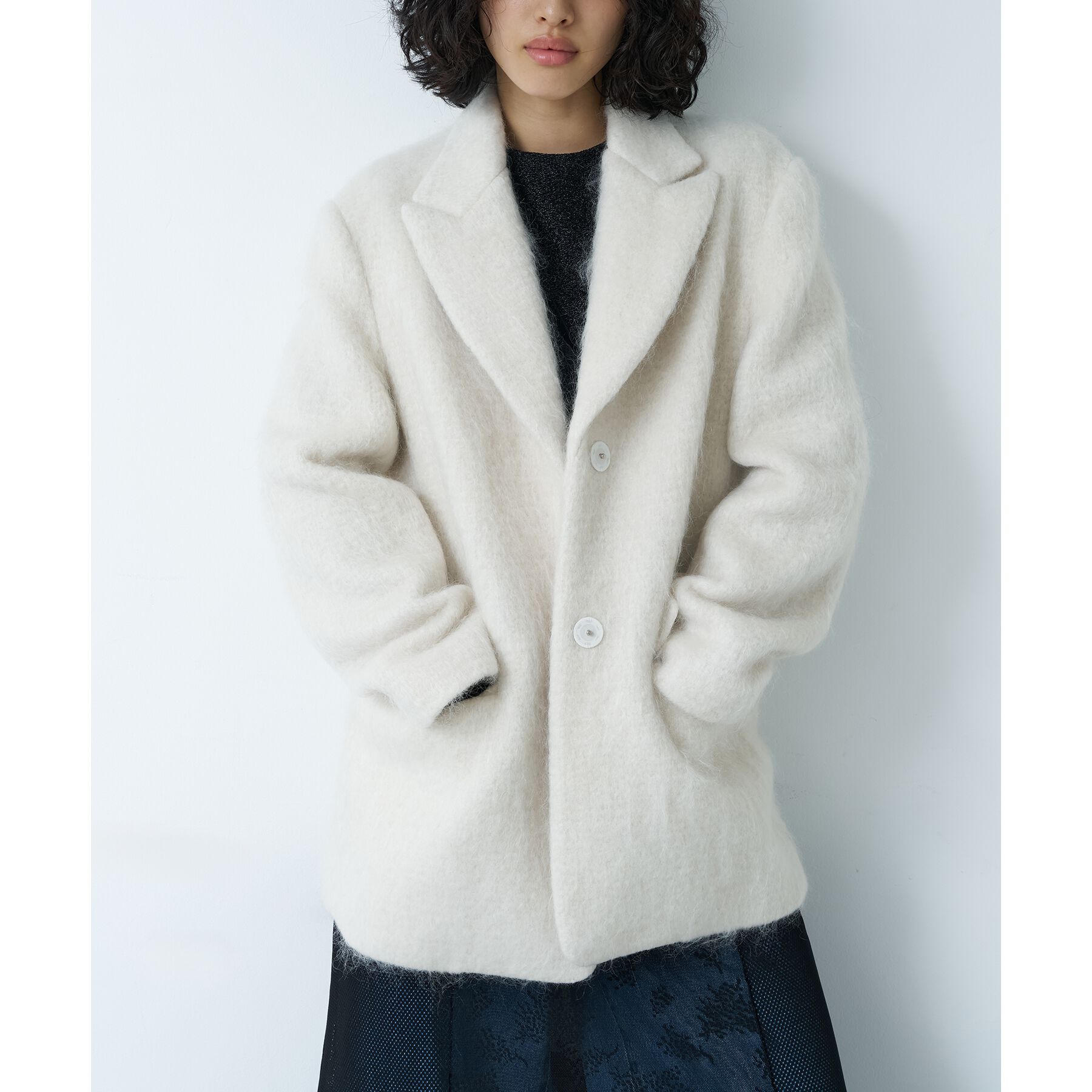 CODE A「shaggy jacket coat」|チェスターコート|
