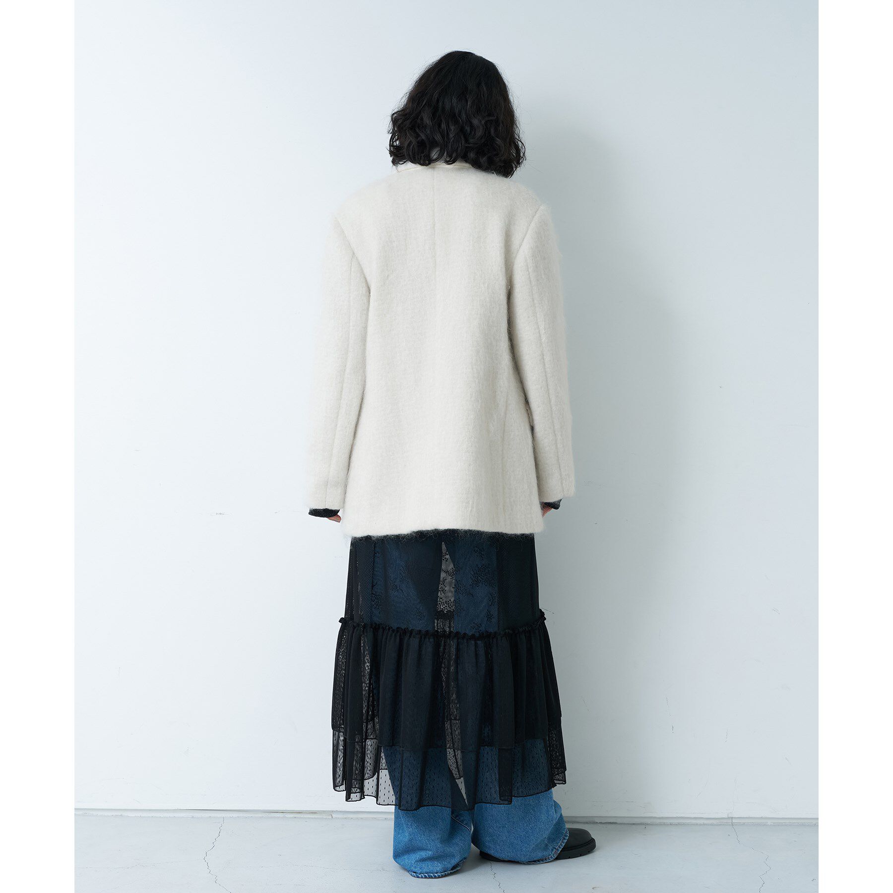 CODE A「shaggy jacket coat」|チェスターコート|