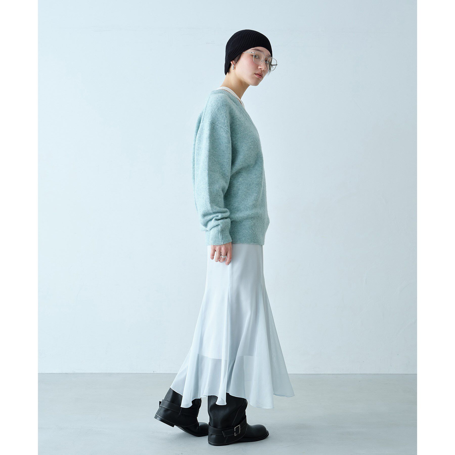 CODE A「M cloudy over V pullover」|ニット・セーター|