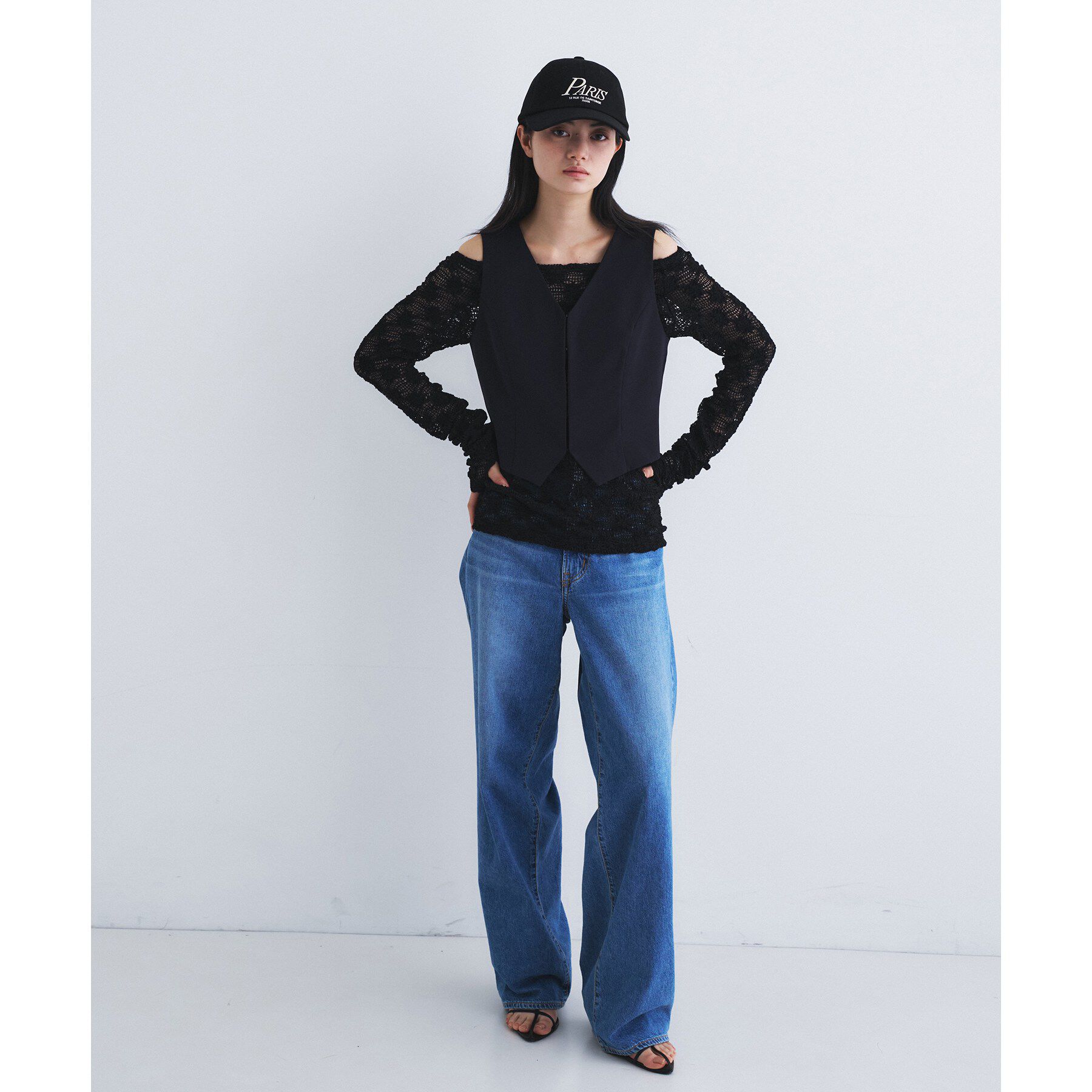 CODE A「front hook short vest」|ベスト・ジレ|