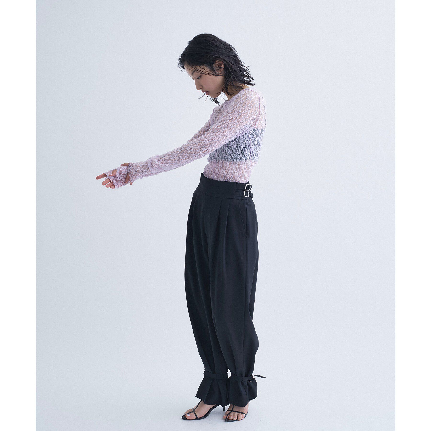 CODE A「【ReRe】stretch lace tops」|Tシャツ・カットソー|