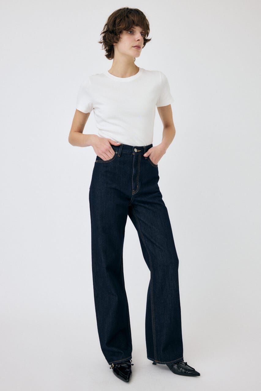 MOUSSY「HW 90S STRAIGHT」|デニム|One Wash1
