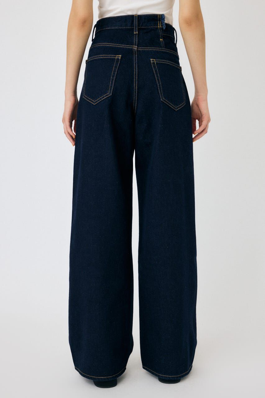 MOUSSY「CROSS WAIST WIDE ストレート」|デニム|