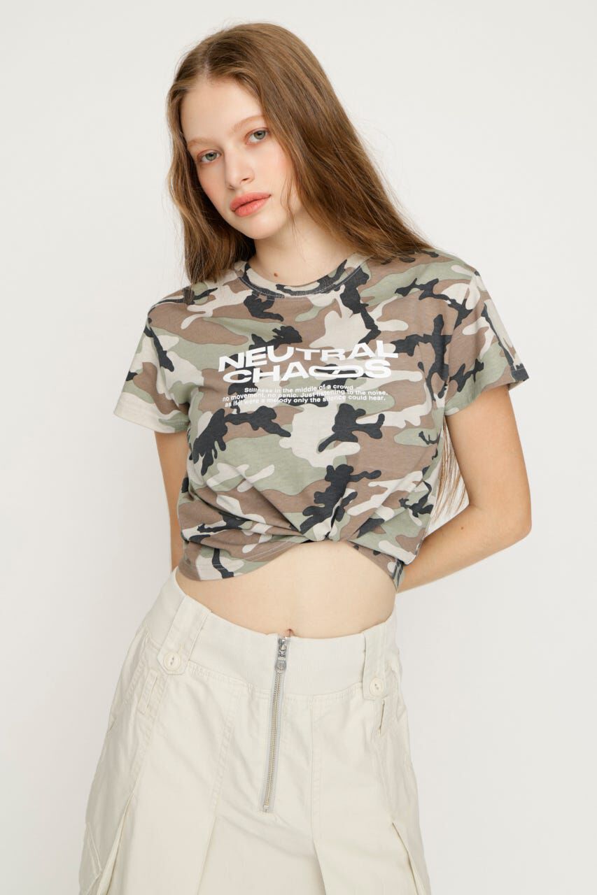 SLY「COMPACT LOGO トップス」|Tシャツ・カットソー|M/GRN7