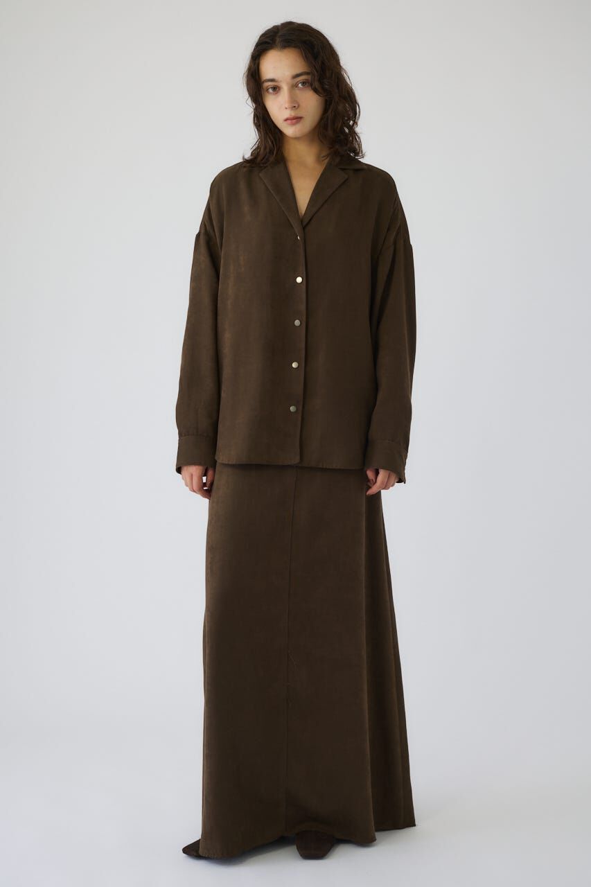 RIM.ARK 「Open collar F/Suede shirt JK」|シャツ・ブラウス|KHA