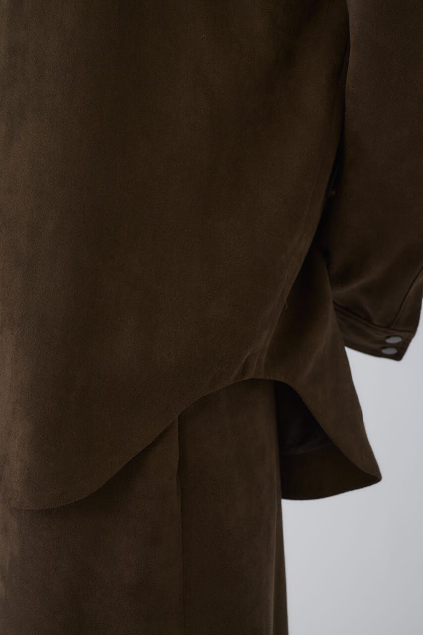 RIM.ARK 「Open collar F/Suede shirt JK」|シャツ・ブラウス|