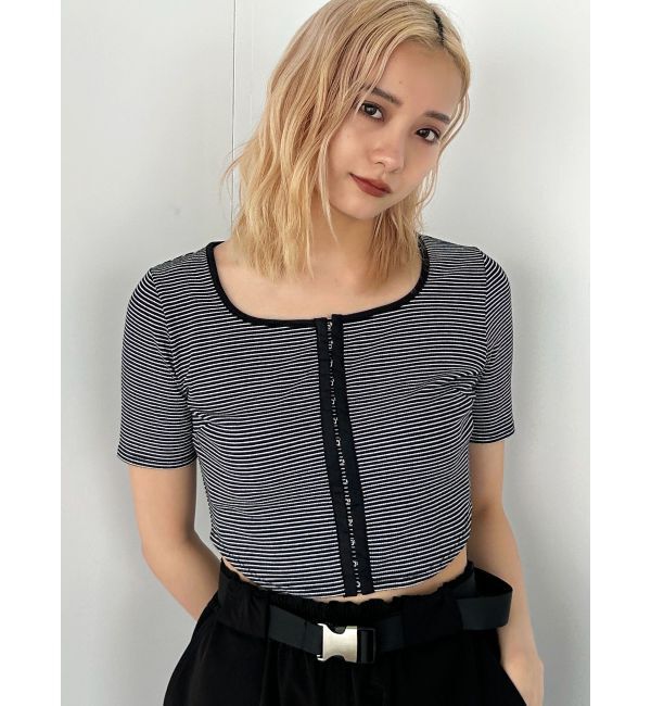 EMODA「ラウンドフックショートトップ」|Tシャツ・カットソー|