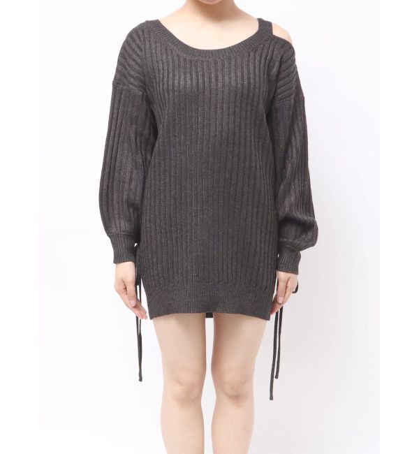 EVRIS「ワンショルダーニットワンピース」|ワンピース|
