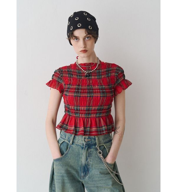 jouetie「シャーリングシアートップス」|Tシャツ・カットソー|