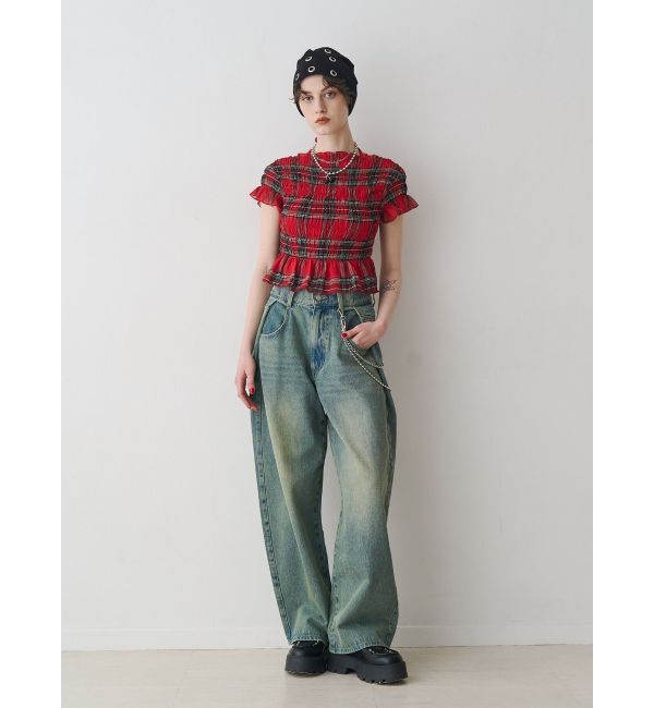 jouetie「シャーリングシアートップス」|Tシャツ・カットソー|
