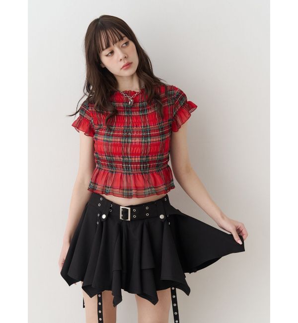 jouetie「シャーリングシアートップス」|Tシャツ・カットソー|