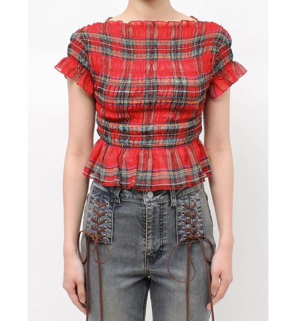 jouetie「シャーリングシアートップス」|Tシャツ・カットソー|