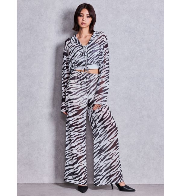 GYDA「GG ZEBRA SHEERワイドパンツ」|その他|
