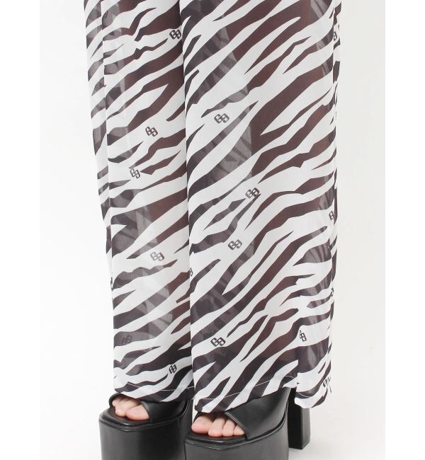 GYDA「GG ZEBRA SHEERワイドパンツ」|その他|