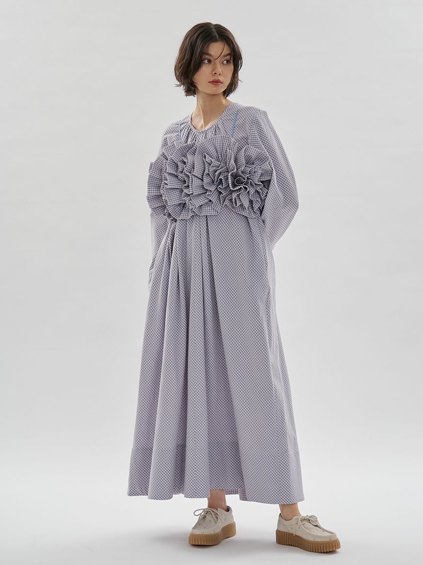 emmi atelier「チェック2wayフレアワンピース【セットアップ対応】」|ワンピース|