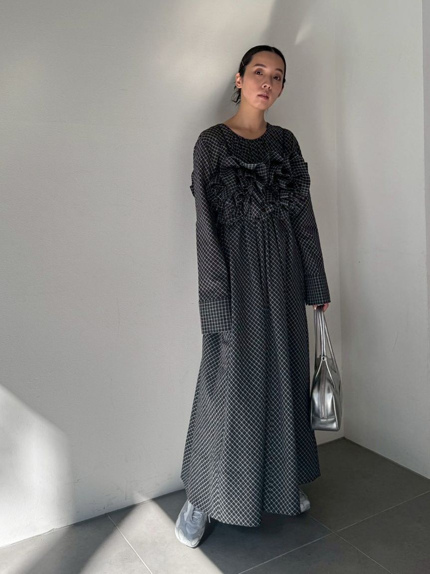 emmi atelier「チェック2wayフレアワンピース【セットアップ対応】」|ワンピース|