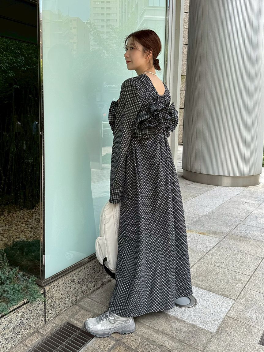 emmi atelier「チェック2wayフレアワンピース【セットアップ対応】」|ワンピース|