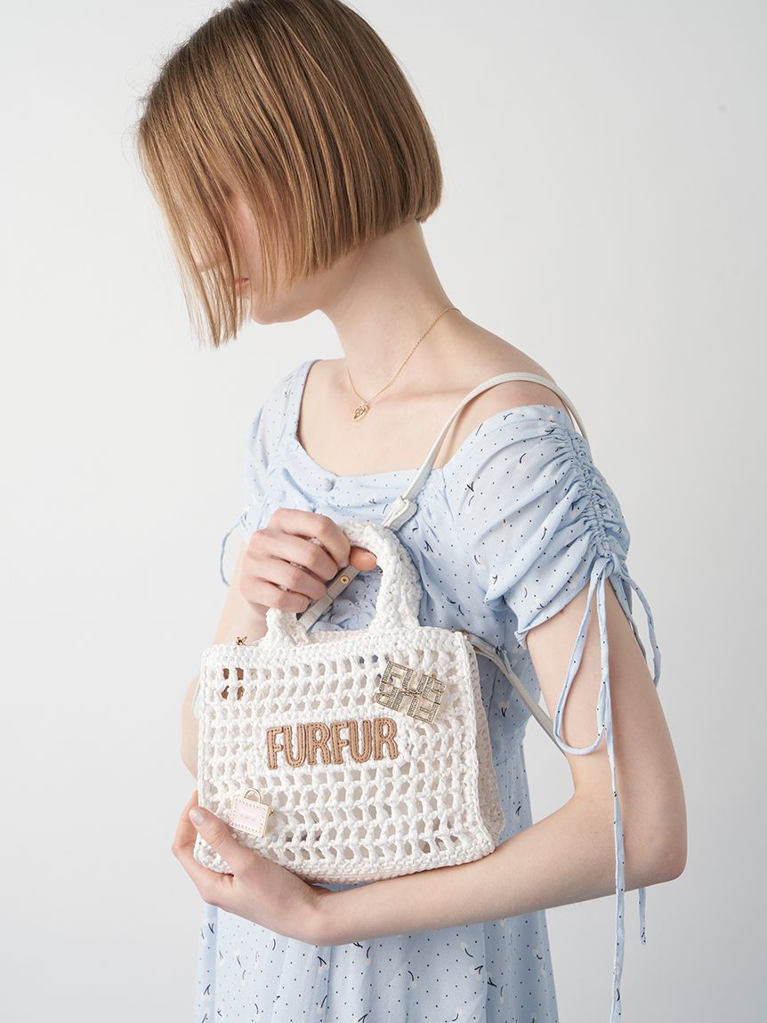 FURFUR「【限定カラー】ラフィアロゴトートバッグ」|トートバッグ|