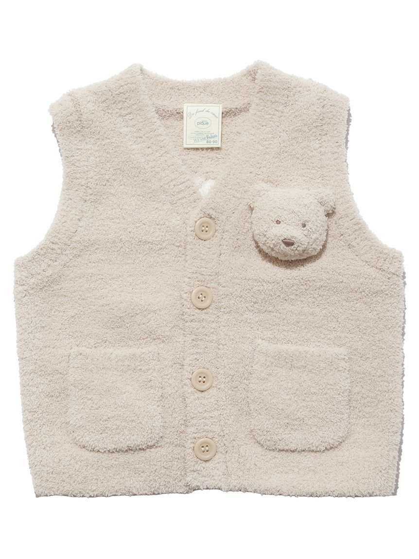 GELATO PIQUE KIDS & BABY「【ラッピング済み】【BABY】パウダーベアベスト＆コップdeマグSET」|その他ベビー用品|