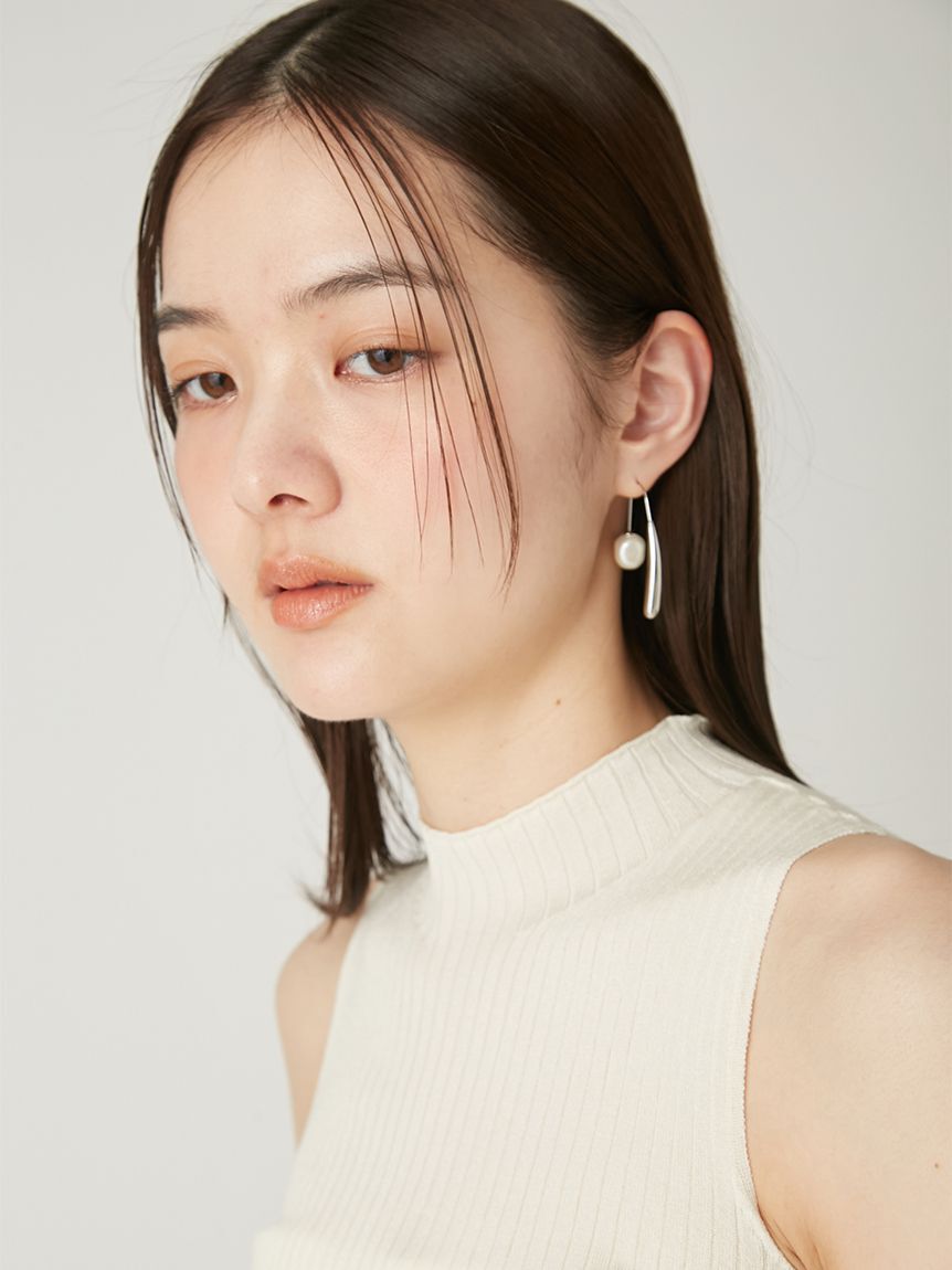 FRAY I.D「パールフープピアス」|ピアス|