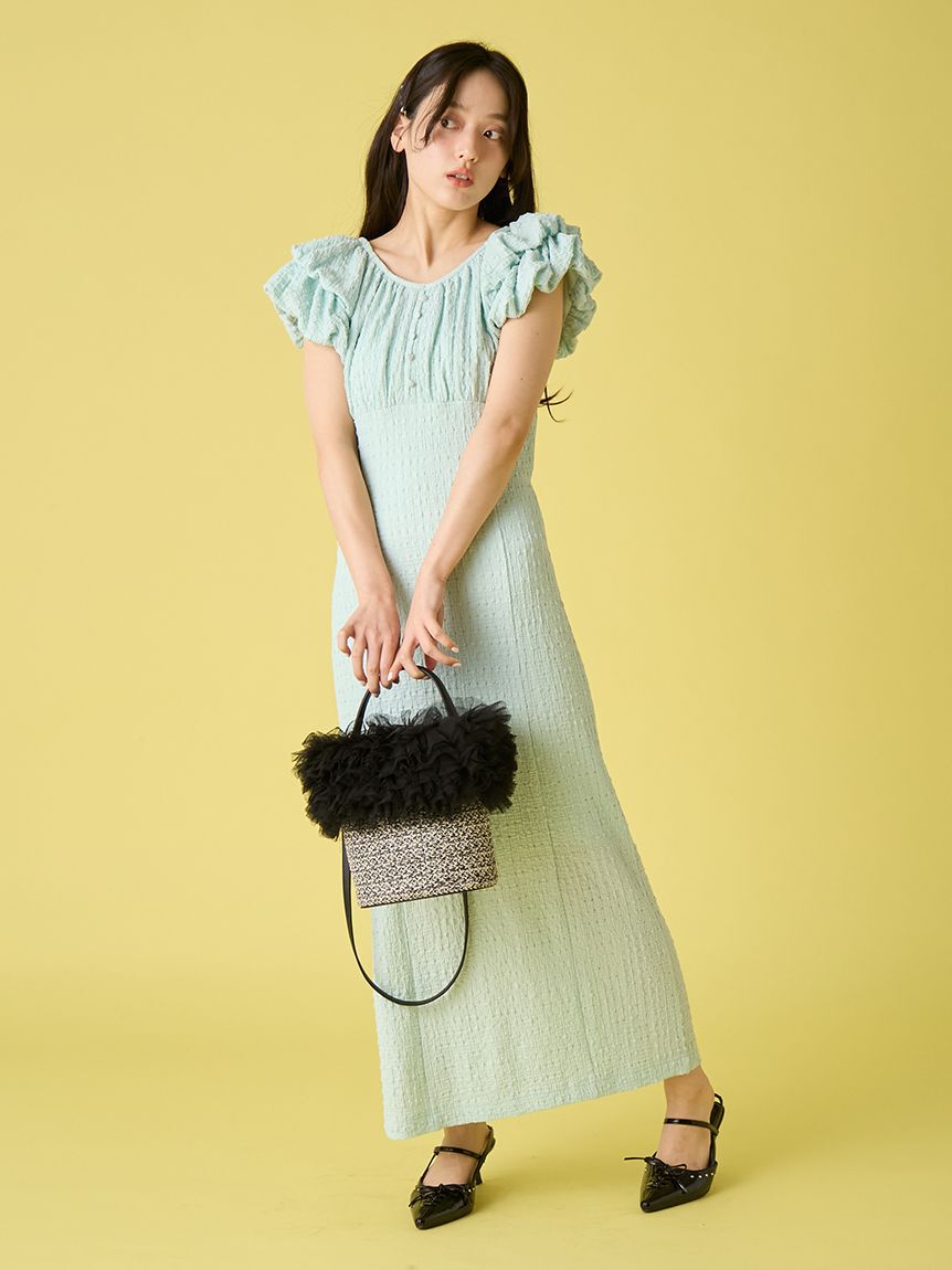 LILY BROWN「【新色追加】2wayダブルスリーブカットワンピース」|ワンピース|