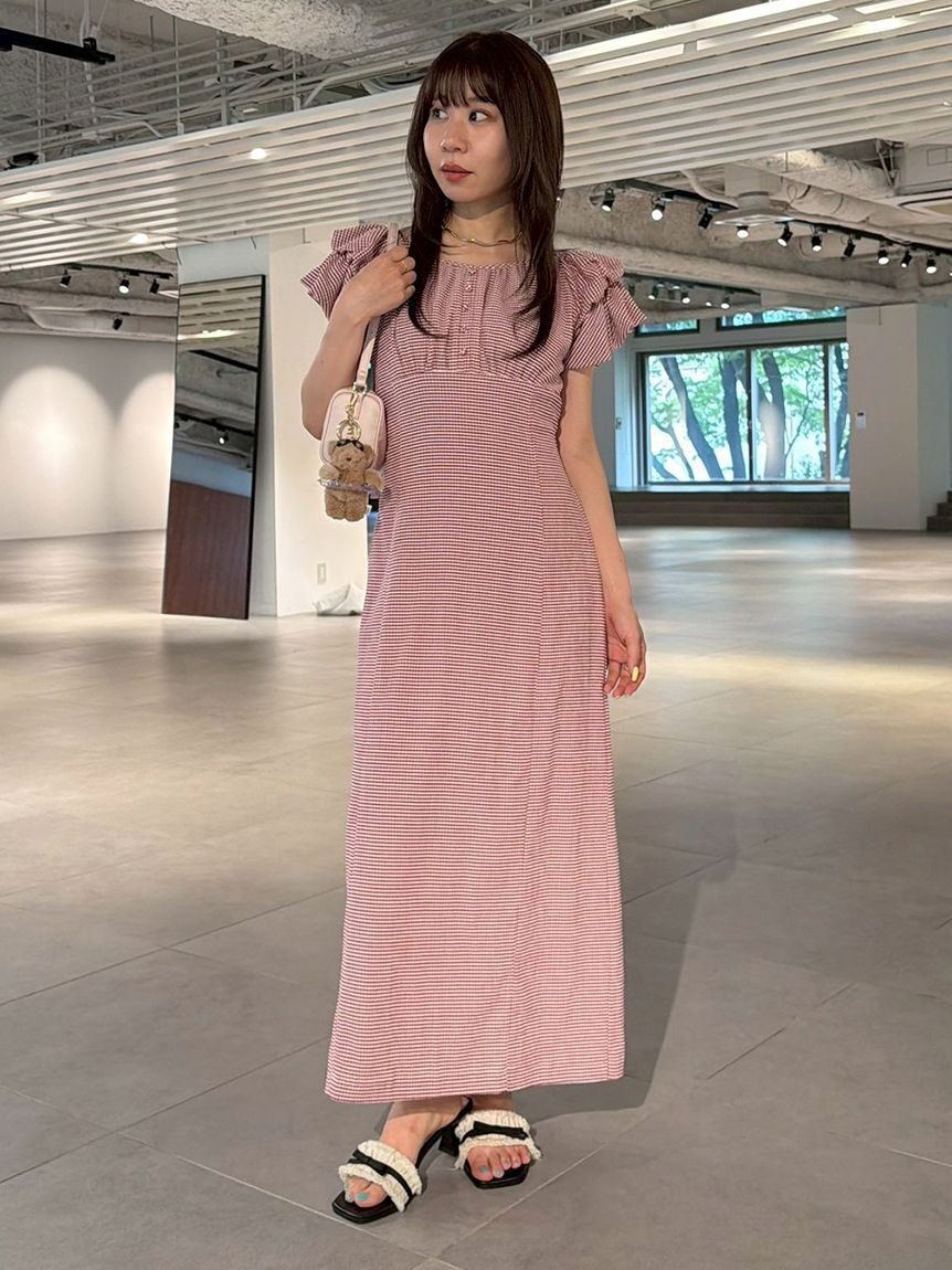 LILY BROWN「【新色追加】2wayダブルスリーブカットワンピース」|ワンピース|