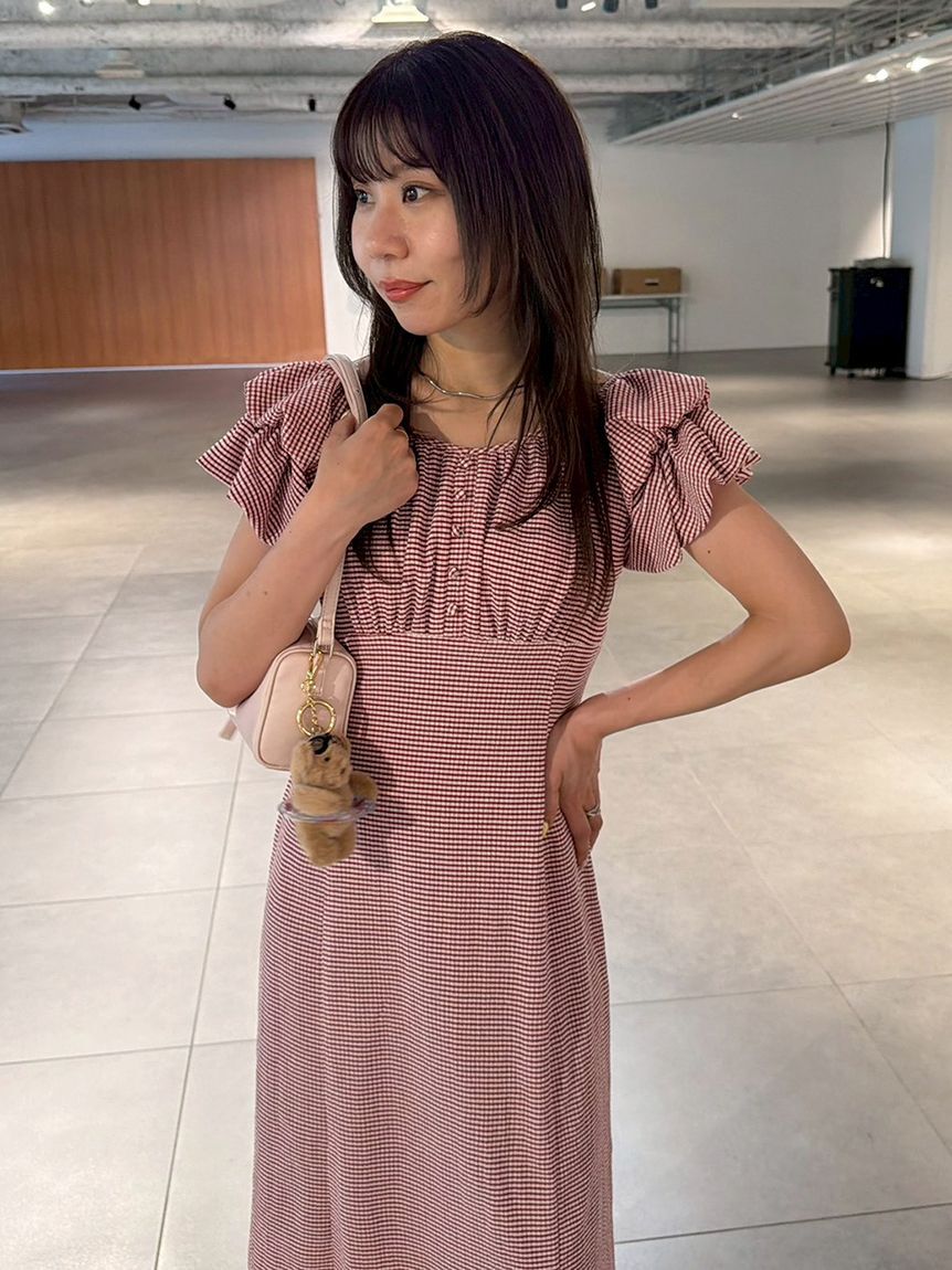 LILY BROWN「【新色追加】2wayダブルスリーブカットワンピース」|ワンピース|