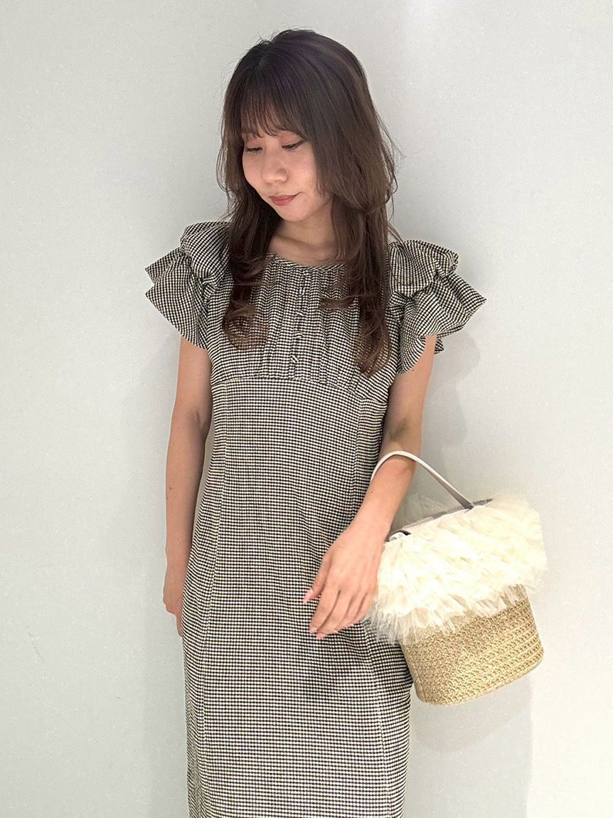 LILY BROWN「【新色追加】2wayダブルスリーブカットワンピース」|ワンピース|