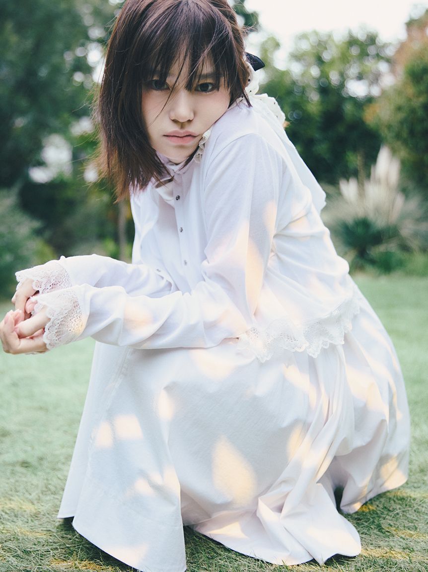 LILY BROWN「コットンレースバレッタ」|ヘアバンド|