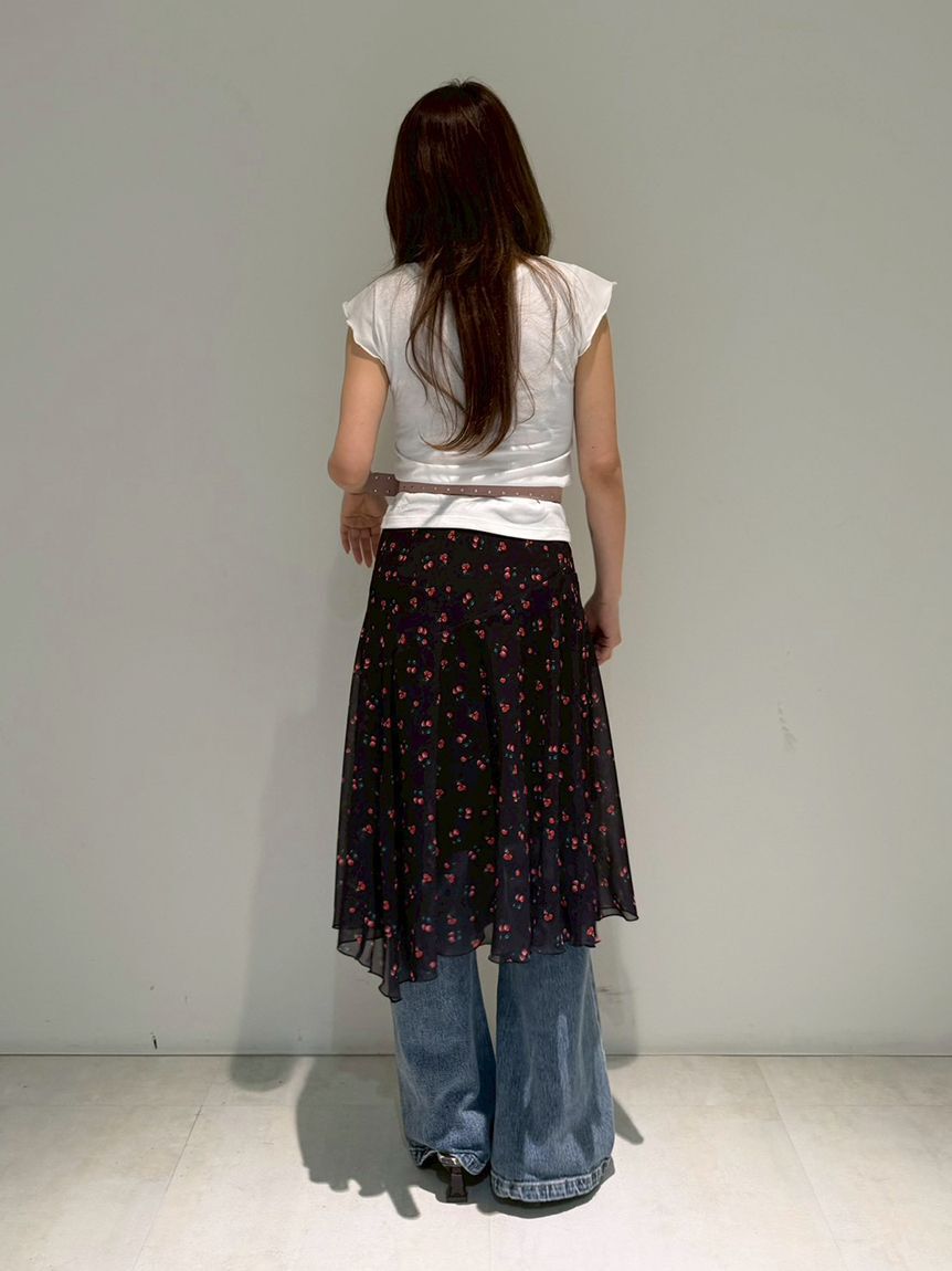 LILY BROWN「フルーツシフォンスカート」|スカート|