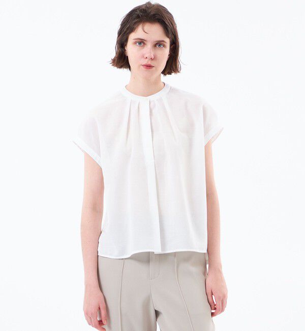 MACKINTOSH PHILOSOPHY「ボイルワッシャーコンビカットソー」|Tシャツ・カットソー|ホワイト