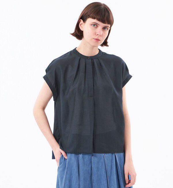 MACKINTOSH PHILOSOPHY「ボイルワッシャーコンビカットソー」|Tシャツ・カットソー|ネイビー