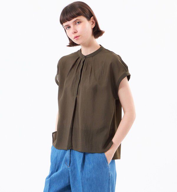 MACKINTOSH PHILOSOPHY「ボイルワッシャーコンビカットソー」|Tシャツ・カットソー|ブラウン