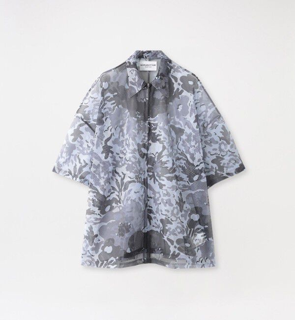  「26SS EXCLUSIVE!!【NOMARHYTHM TEXTILE/ノーマリズムテキスタイル】Mesh Zip S/S Polo」|ポロシャツ|Gray